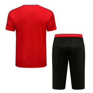 Maillot De Foot Entrainement Bayern Munich Ensemble Complet 2022 Rouge Noir Pas Cher