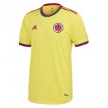 Thailande Maillot De Foot Columbia Domicile 2021 Jaune Pas Cher