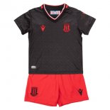 Maillot De Foot Stoke City Exterieur Enfant 2022-2023 Noir Pas Cher