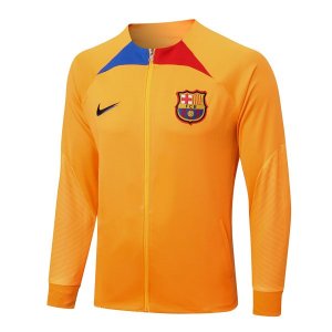 Survetement Barcelone 2023 Orange Bleu Pas Cher