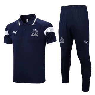 Maillot De Foot Entrainement Marseille Ensemble Complet 2023 Bleu Pas Cher