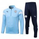 Survetement Training Manchester City 2022-2023 Bleu Pas Cher