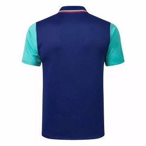 Polo Barcelone 2021-2022 Bleu Vert Pas Cher