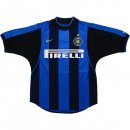 Thailande Maillot De Foot Inter Milan Domicile Retro 2000 2001 Bleu Pas Cher