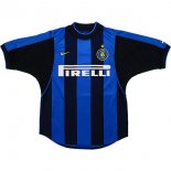 Thailande Maillot De Foot Inter Milan Domicile Retro 2000 2001 Bleu Pas Cher