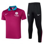 Polo PSG Ensemble Complet 2024-2025 Rouge