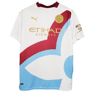 Thailande Maillot De Foot Manchester City Spécial 2021-2022 Blanc Pas Cher