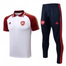 Polo Arsenal Ensemble Complet 2022-2023 Rouge Blanc Pas Cher