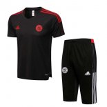 Maillot De Foot Entrainement Bayern Munich Ensemble Complet 2022 Noir Rouge Pas Cher