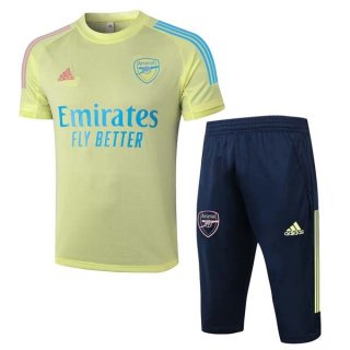 Maillot De Foot Entrainement Arsenal Ensemble Complet 2022 Jaune Pas Cher