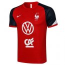 Maillot De Foot Entrainement France 2022 Rouge Pas Cher