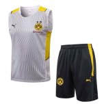 Maillot De Foot Real Madrid Sans Manches 2022 Blanc Jaune Pas Cher