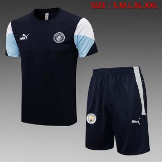 Maillot De Foot Entrainement Manchester City Ensemble Complet 2022 Noir Pas Cher