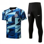 Maillot De Foot Inter Milan Ensemble Complet 2022-2023 Bleu Pas Cher