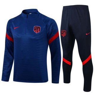 Survetement Training Atletico Madrid 2022 Bleu Noir Pas Cher