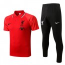 Polo Liverpool Ensemble Complet 2022-2023 Rouge Pas Cher