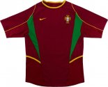 Thailande Maillot De Foot Portugal Domicile Retro 2002 Rouge Pas Cher