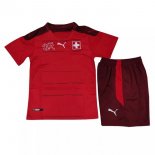 Maillot De Foot Suisse Domicile Enfant 2021 Rouge Pas Cher