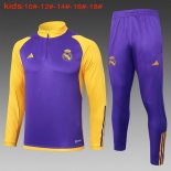 Enfant Training Real Madrid 2024-2025 Purpura Jaune