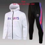 Enfant Sweat Shirt Capuche Paris Saint Germain 2022 Blanc Rose 1 Pas Cher