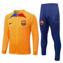 Survetement Barcelone 2023 Orange Bleu Pas Cher