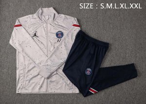 Survetement Paris Saint Germain 2021-2022 Gris Pas Cher