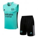 Maillot De Foot Arsenal Sans Manches 2022 Vert Noir Pas Cher