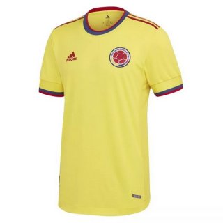 Thailande Maillot De Foot Columbia Domicile 2021 Jaune Pas Cher