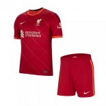 Maillot De Foot Liverpool Domicile Enfant 2021-2022 Rouge Pas Cher