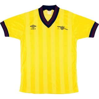 Thailande Maillot De Foot Arsenal Exterieur Retro 1983 1984 Jaune Pas Cher