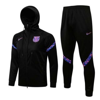 Sweat Shirt Capuche Barcelone 2022 Noir Rose Pas Cher