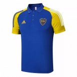 Polo Boca Juniors 2021-2022 Bleu Jaune Pas Cher