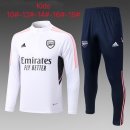 Enfant Survetement Training Arsenal 2023 Blanc Bleu Pas Cher