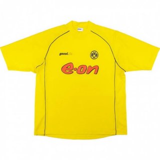 Thailande Maillot De Foot Dortmund Domicile Retro 2002 Jaune Pas Cher