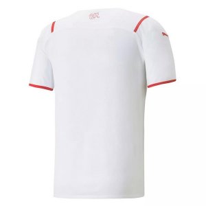 Thailande Maillot De Foot Suisse Exterieur 2021 Blanc Pas Cher