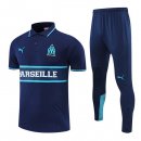 Polo Marseille Ensemble Complet 2022-2023 Bleu Marine Pas Cher