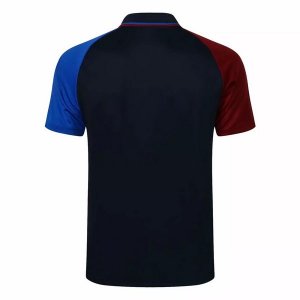 Polo Barcelone 2021-2022 Noir Rouge Bleu Pas Cher