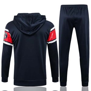 Sweat Shirt Capuche Paris Saint Germain 2022 Noir Rouge Pas Cher