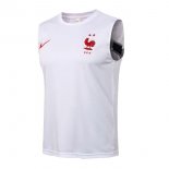 Maillot De Foot France Sans Manches 2022 Blanc Pas Cher