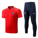 Polo PSG Ensemble Complet 2022-2023 Rouge Pas Cher