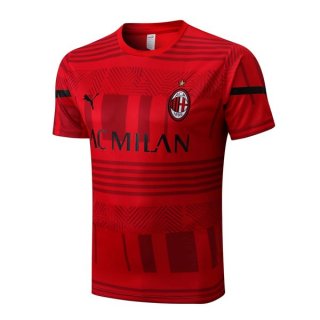 Maillot De Foot Entrenamien AC Milan 2022-2023 Rouge Pas Cher