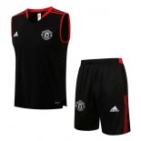 Maillot De Foot Manchester United Sans Manches 2022 Noir 1 Pas Cher