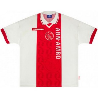 Thailande Maillot De Foot Ajax Domicile Retro 1998 1999 Rouge Blanc Pas Cher