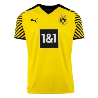 Thailande Maillot De Foot Dortmund Domicile 2021-2022 Jaune Pas Cher