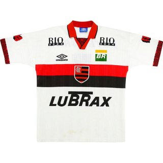 Thailande Maillot De Foot Flamengo Exterieur Retro 1995 1996 Blanc Pas Cher