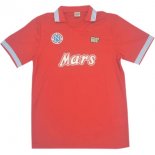 Thailande Maillot De Foot Napoli Third Retro 1988 1989 Rouge Pas Cher