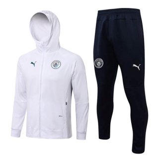 Sweat Shirt Capuche Manchester City 2022-2023 Blanc Pas Cher