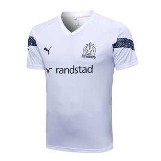 Maillot De Foot Entrainement Marseille 2022-2023 Blanc Pas Cher