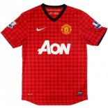 Thailande Maillot De Foot Manchester United Domicile Retro 2012 2013 Rouge Pas Cher