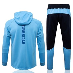 Sweat Shirt Capuche Marseille 2022-2023 Bleu Pas Cher